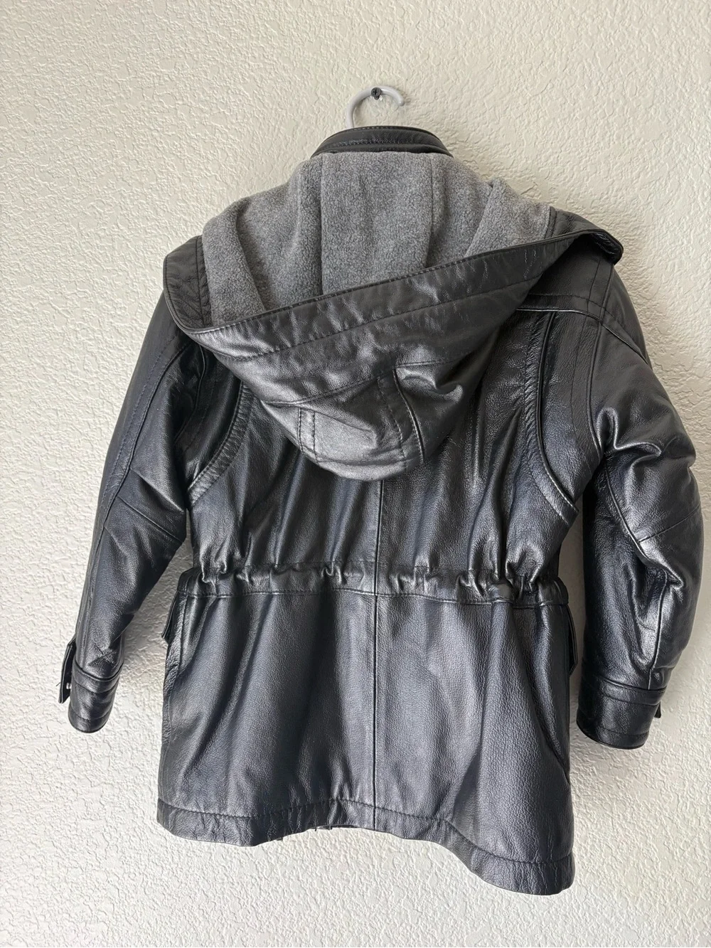 Wilsons Leather kids jackets with detachable hood